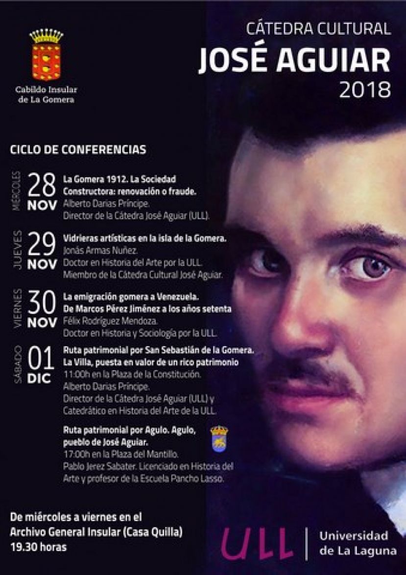 La Gomera pone en valor la figura de Jos&eacute; Aguiar con su C&aacute;tedra 2018