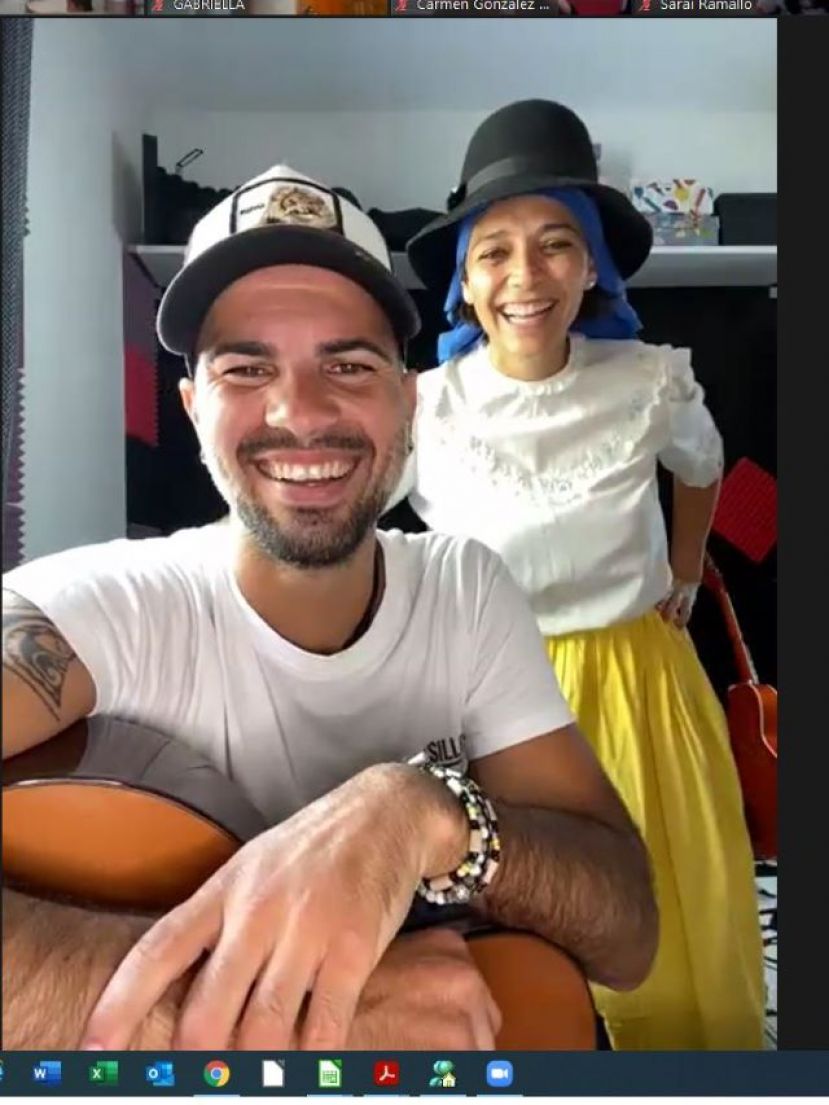 Artistas y deportistas celebran el D&iacute;a de Canarias con el alumnado del Aula Canaria