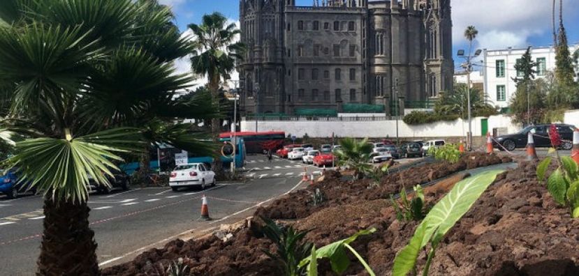 Arucas inicia la segunda fase de mejora de los espacios ajardinados del Recinto Ferial
