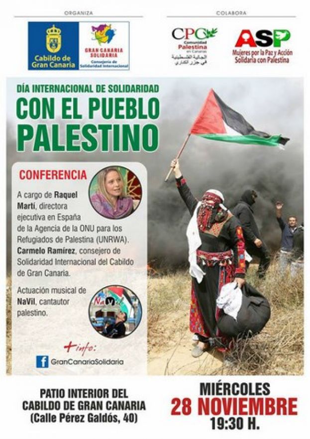 La directora de la UNRWA en Espa&ntilde;a explica en el Cabildo la crisis de financiaci&oacute;n para atender a los refugiados palestinos