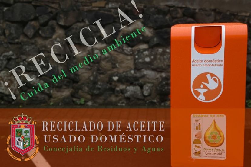 Valleseco: Contenedores para el reciclado del aceite doméstico usado