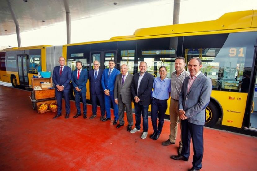 Guaguas Municipales presenta 14 nuevos veh&iacute;culos articulados