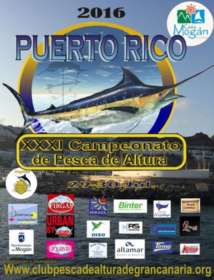 Mogán: XXXI Campeonato de Pesca de Altura de Puerto Rico el 29 y 30 de julio
