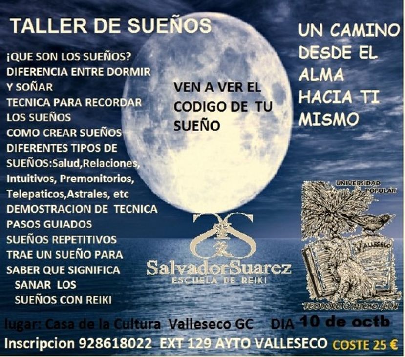 Taller de Sue&ntilde;os en el municipio de Valleseco