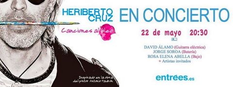 Concierto de Heriberto Cruz el 22 de mayo en el Teatro Guiniguada de Las Palmas