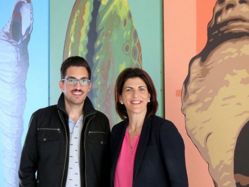Ana Dorta visita con CC de Agaete los centros educativos del municipio