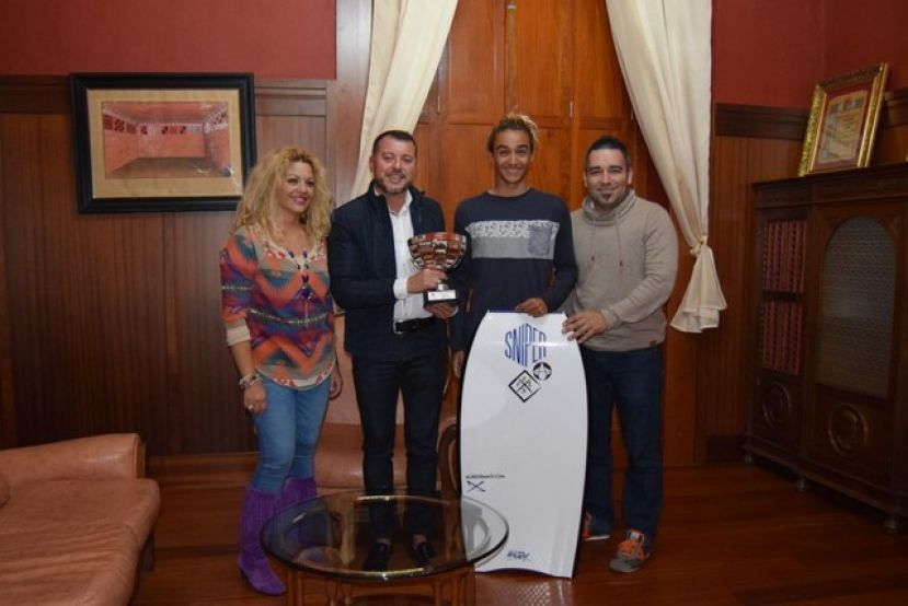 G&aacute;ldar: Recepci&oacute;n Oficial al Campe&oacute;n de Espa&ntilde;a de Bodyboard sub 16