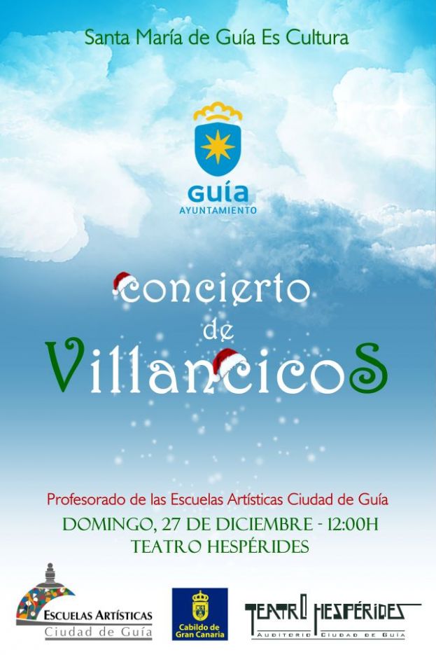 Gu&iacute;a: Concierto de Villancicos este domingo en el Teatro Hesp&eacute;rides a las 12.00 horas