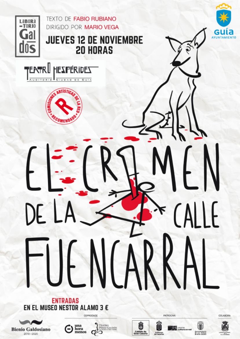 Gu&iacute;a: El Teatro Hesp&eacute;rides acoge la obra &lsquo;El crimen de la calle Fuencarral&rsquo;