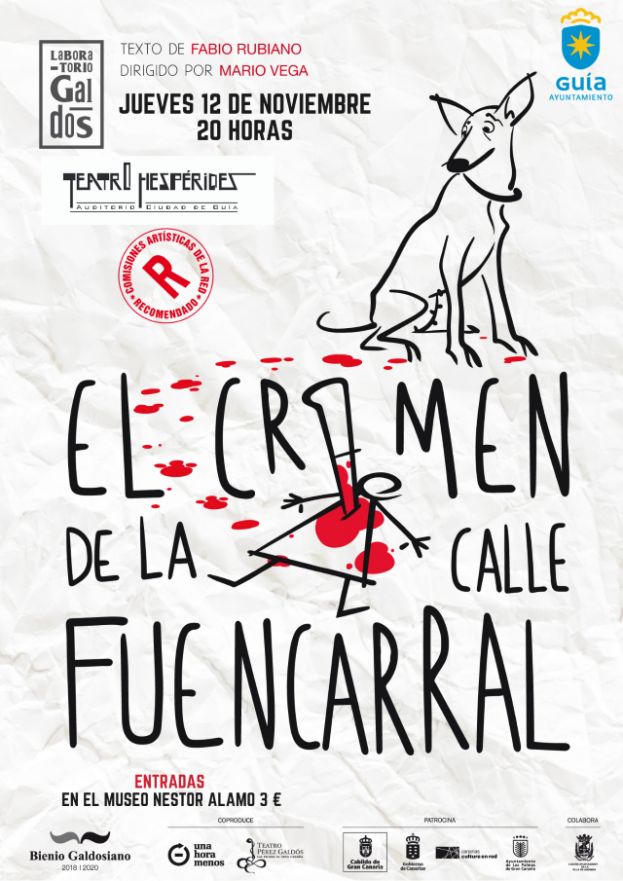 Gu&iacute;a: El Teatro Hesp&eacute;rides acoge la obra &lsquo;El crimen de la calle Fuencarral&rsquo;