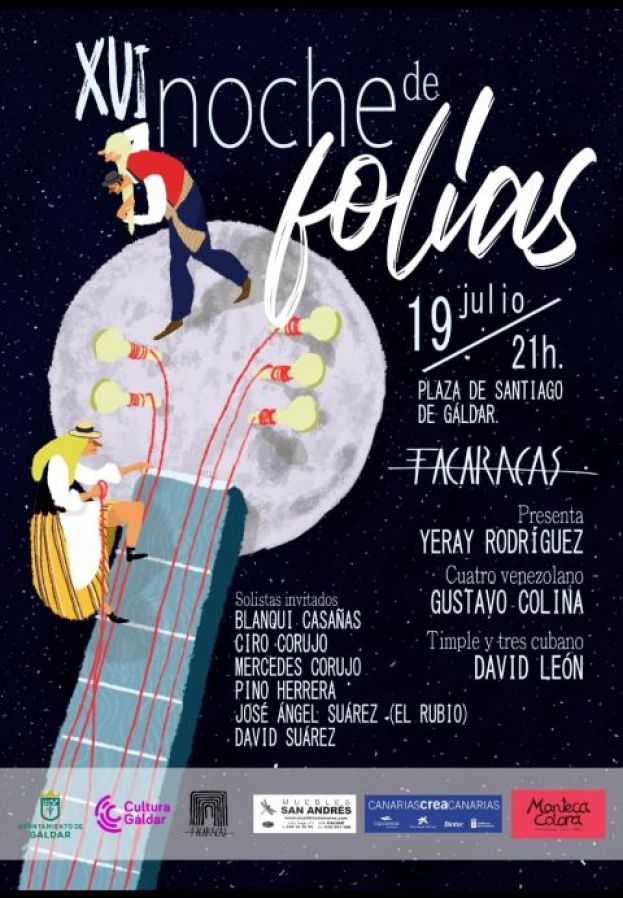 La XVI Noche de Fol&iacute;as ser&aacute; el viernes 19 de julio, en la plaza de Santiago de G&aacute;ldar