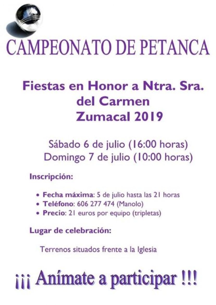 Valleseco: Zumacal organiza su Campeonato de Petanca