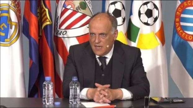 Tebas: &quot;Los clubes-estado son tan peligrosos como la Superliga&quot;