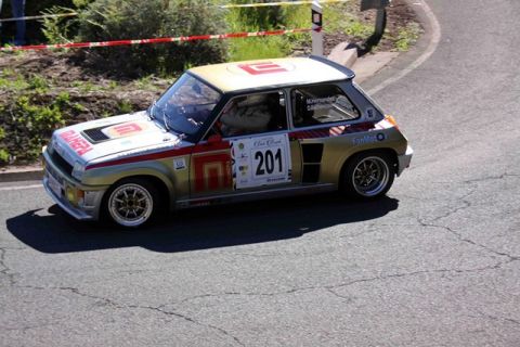 Victoria de Hernández y Bethencourt en el Rallye de Santa Brígida