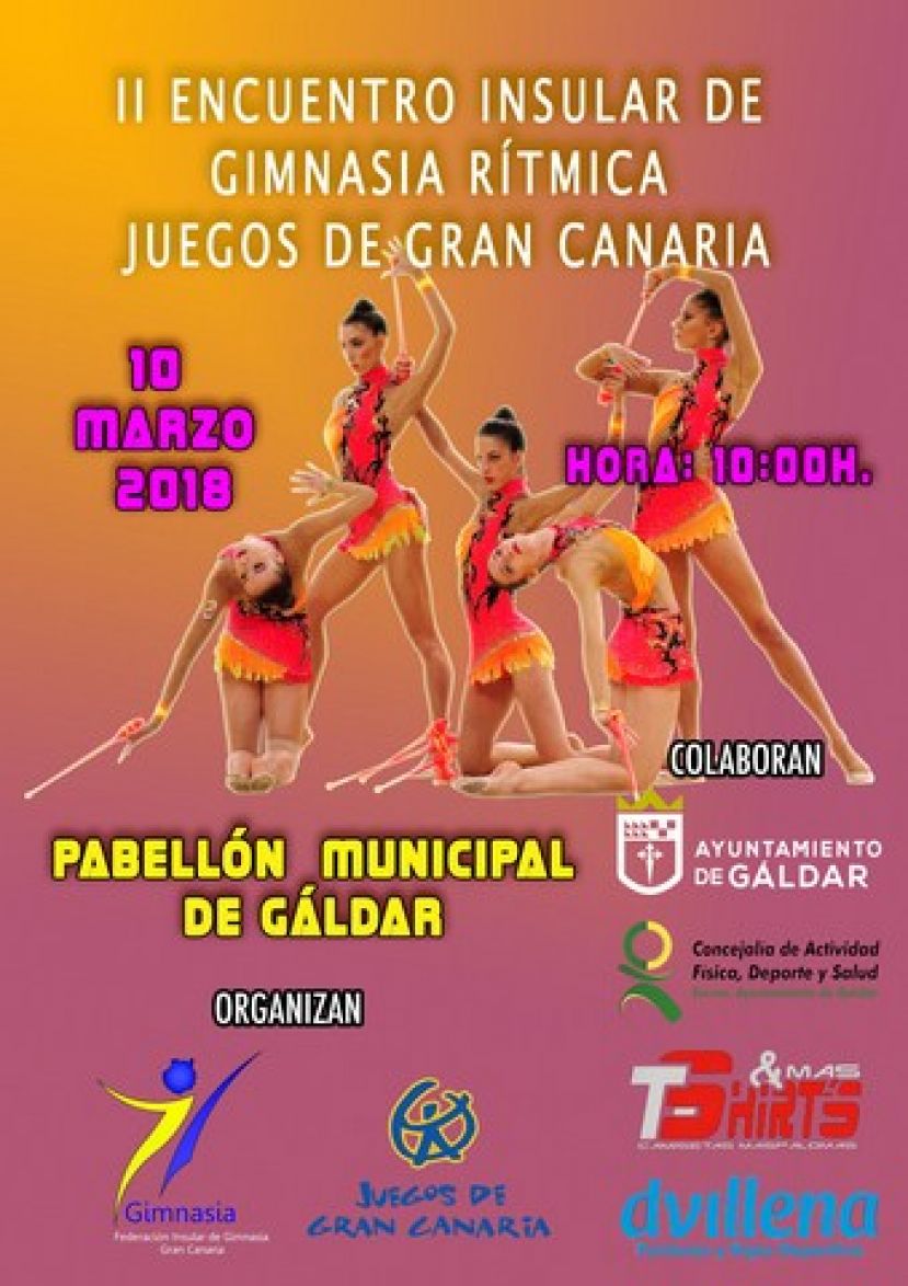 El II Encuentro Insular de Gimnasia Rítmica 2018, este sábado en Gáldar