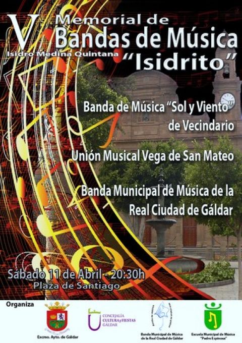El V Encuentro de Bandas de M&uacute;sica en G&aacute;ldar se celebra este s&aacute;bado en recuerdo de Isidrito Medina