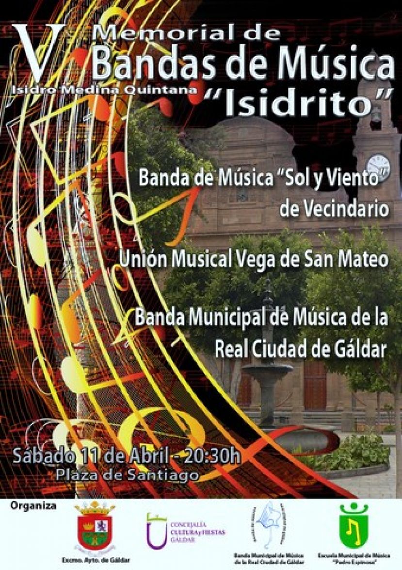 El V Encuentro de Bandas de Música en Gáldar se celebra este sábado en recuerdo de Isidrito Medina