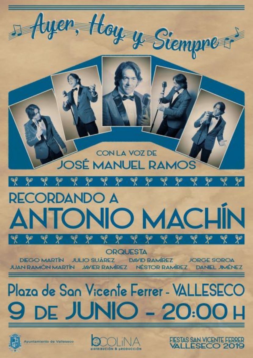 José Manuel Ramos revivirá al cantante cubano Antonio Machín en Valleseco