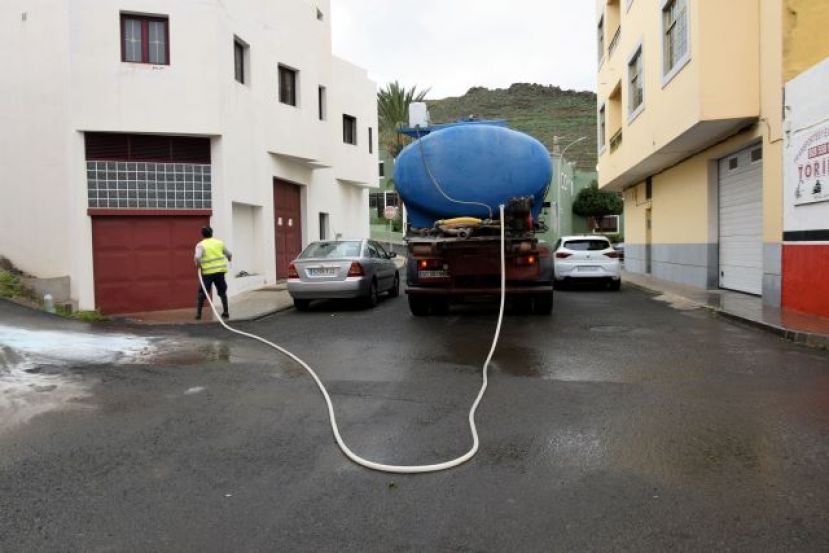 G&aacute;ldar realiza una nueva campa&ntilde;a de desinfecci&oacute;n de calles y espacios p&uacute;blicos