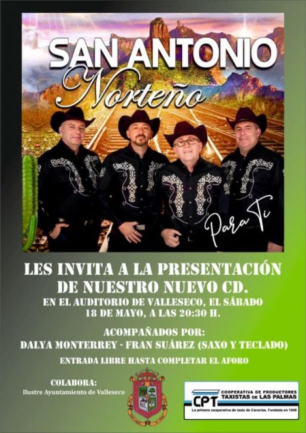 Valleseco acoge la presentaci&oacute;n del nuevo disco de San Antonio Norte&ntilde;o