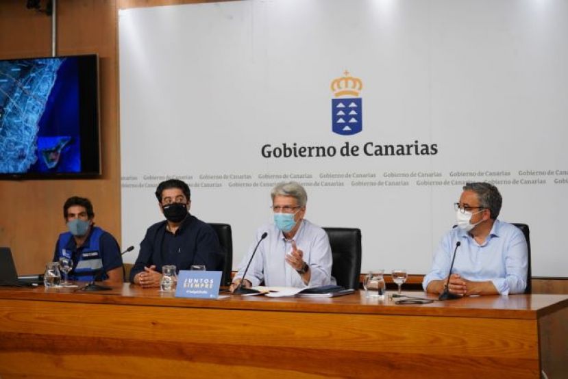 El incendio forestal de Arico evoluciona de forma favorable, aunque sin estar controlado