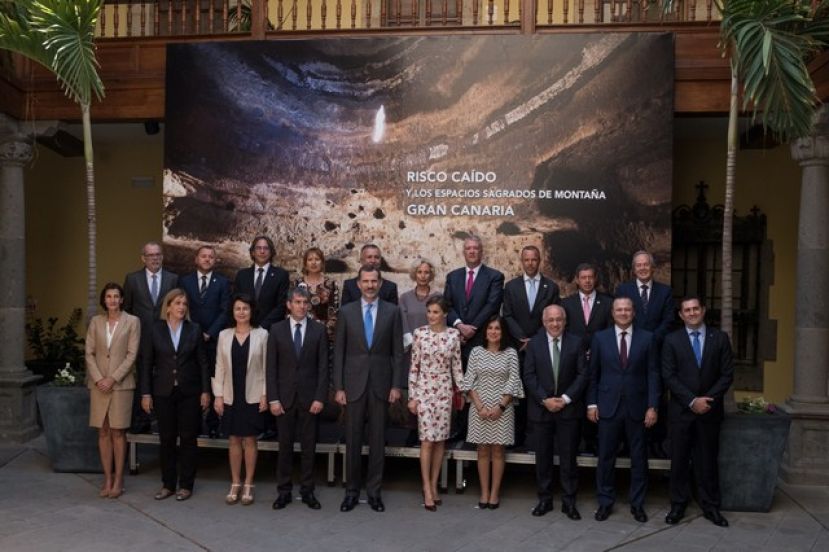Los Reyes de España se comprometen en Gran Canaria con Risco Caído