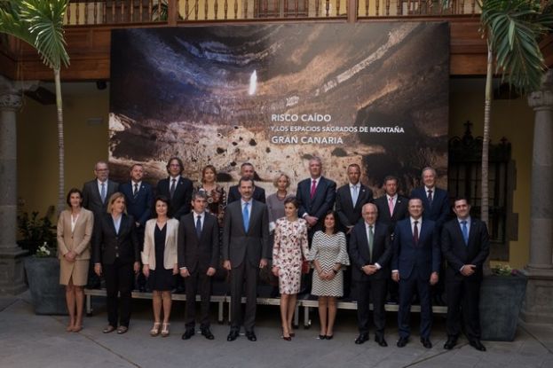 Los Reyes de España se comprometen en Gran Canaria con Risco Caído