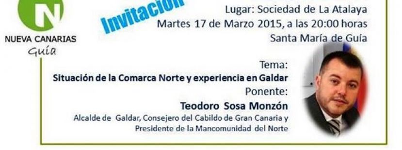 Guía: Charla-coloquio: Situación de la Comarca Norte y experiencia en Gáldar