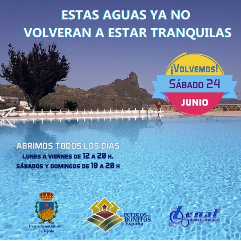 Tejeda: Apertura de la Piscina Municipal