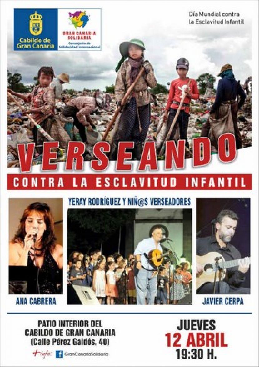 El Cabildo de Gran Canaria alza la voz contra la esclavitud infantil con versos y m&uacute;sica que resonar&aacute;n en El Patio