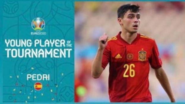 Pedri, elegido como mejor jugador joven de la Eurocopa