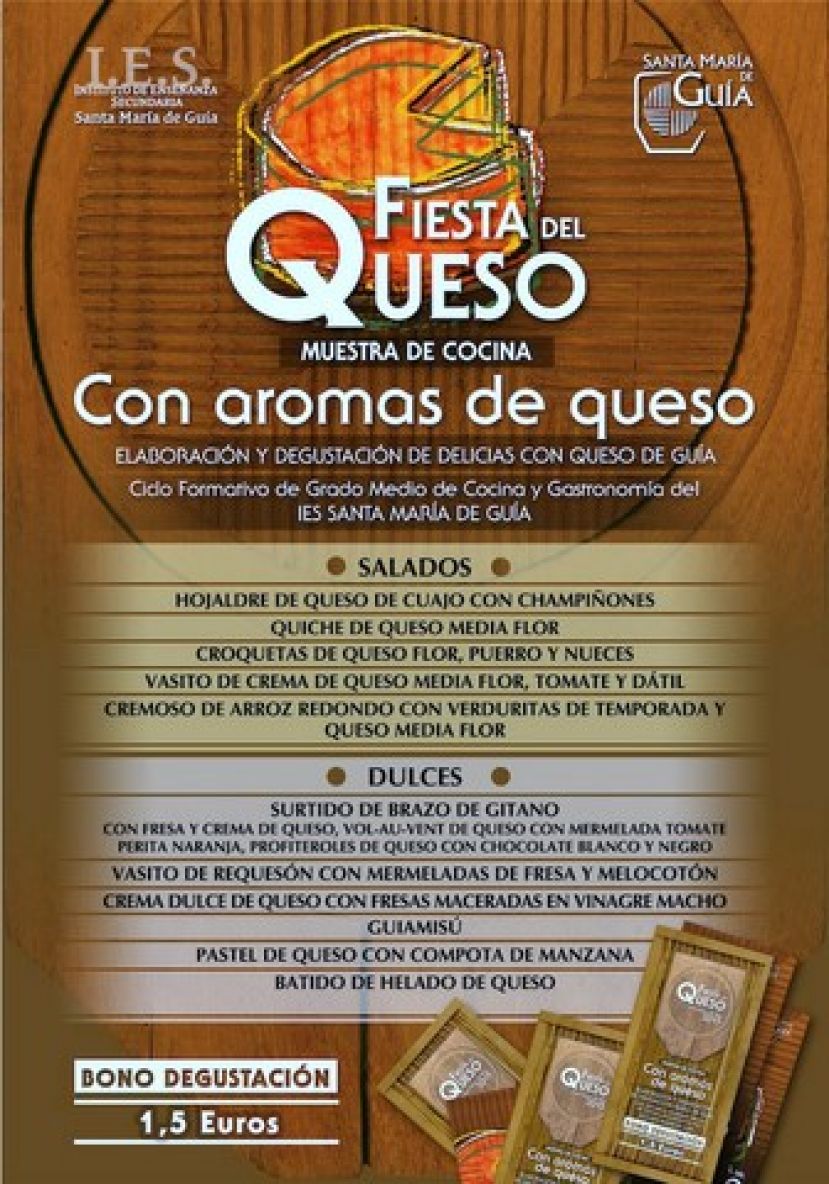 La Fiesta del Queso 2015 se celebrará en el casco de Santa María de Guía