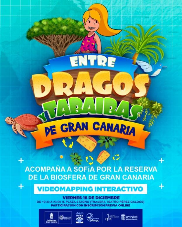 GRAN CANARIA ESPACIO DIGITAL IMPARTE UN TALLER DE VIDEOMAPPING QUE CONCLUYE CON UN VIDEOJUEGO INTERACTIVO EN LA PLAZA STAGNO