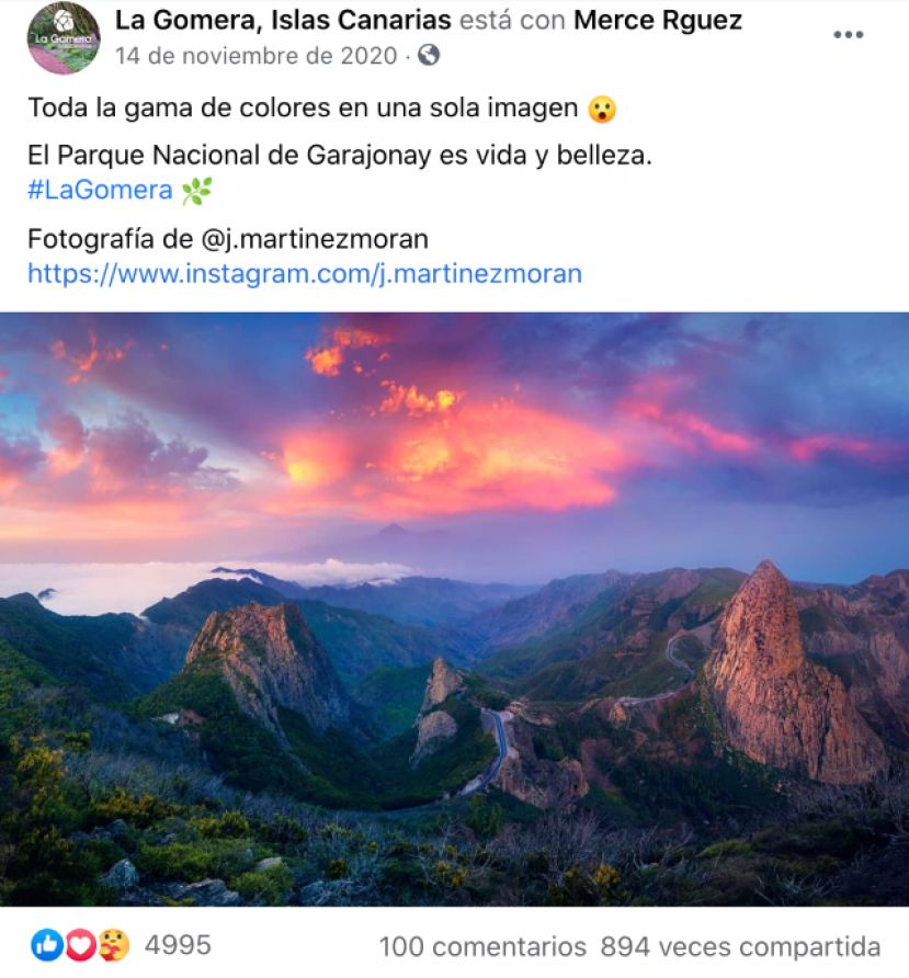 Una campaña de promoción de La Gomera calificada de éxito en tiempos de Covid