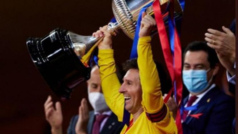 Los culés, esperanzados tras las palabras de Messi al ganar la Copa