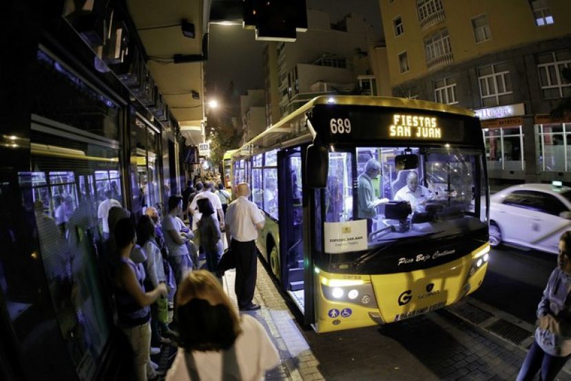 Dispositivo especial de Guaguas para los festejos de la Noche de San Juan
