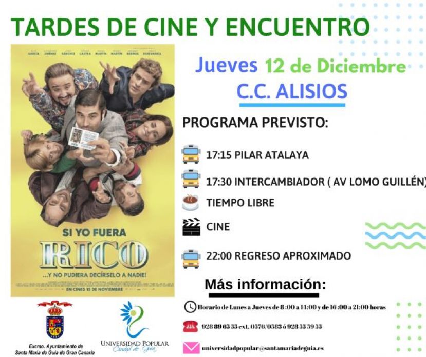 Guía: La comedia ‘Si yo fuera rico’, este jueves en las &#039;Tardes de Cine y Encuentro&#039;