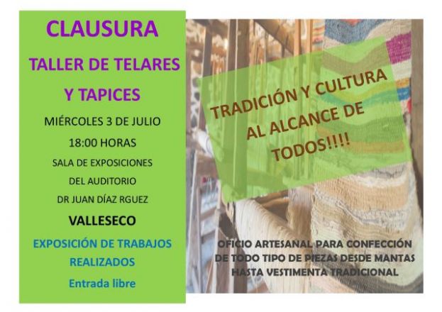 Valleseco clausura el taller de telares