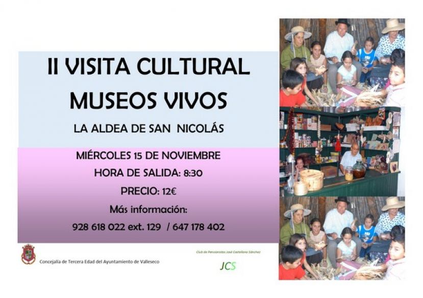 Los mayores de Valleseco se van de visita a los Museos Vivos de La Aldea