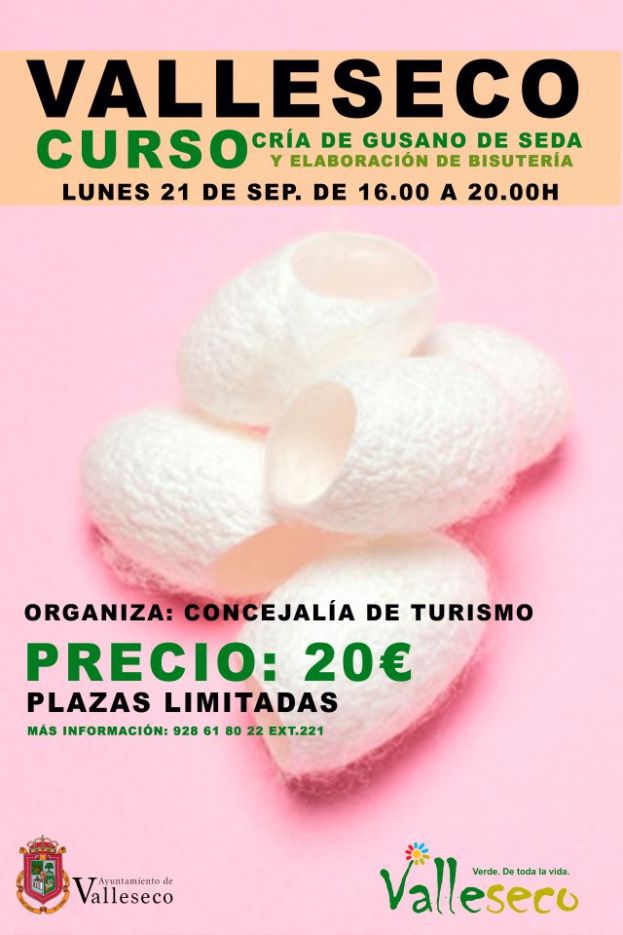 Valleseco organiza un curso sobre la cr&iacute;a del gusano de seda y la elaboraci&oacute;n de bisuter&iacute;a
