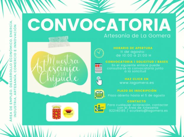 La Gomera: Plazo de inscripci&oacute;n para la Muestra de Artesan&iacute;a de Chipude