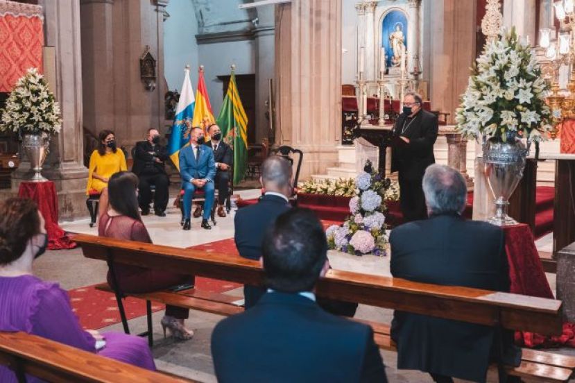 El Obispo de la Diócesis de Canarias pregona las Fiestas de Santiago (Vídeo)