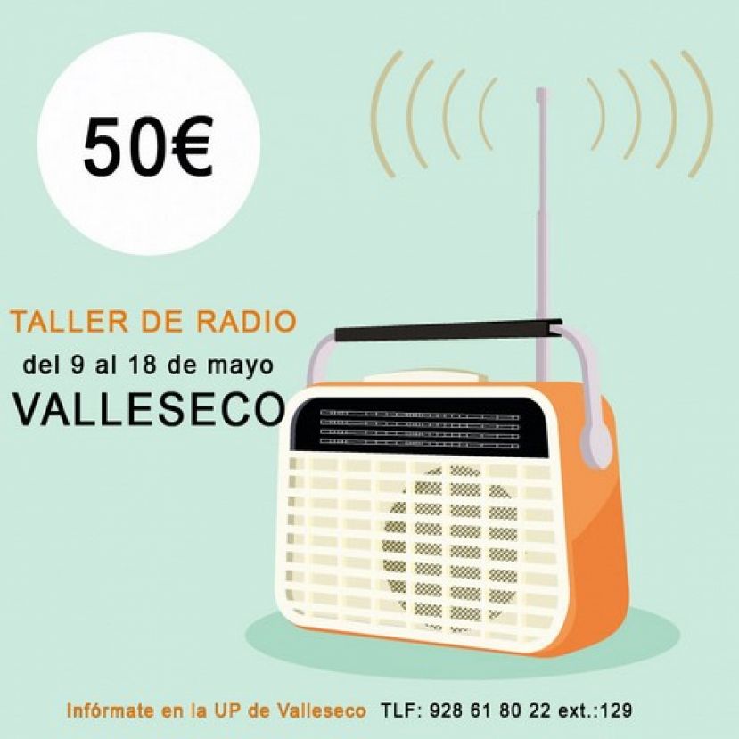 Valleseco lanza un taller de radio