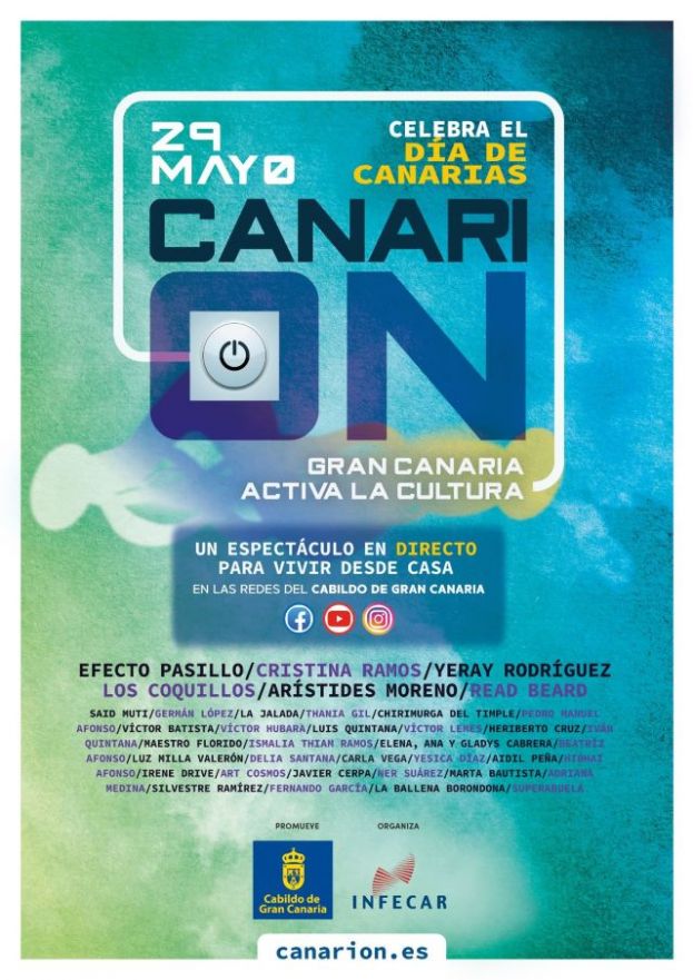 El Cabildo celebra el D&iacute;a de Canarias con el evento online &lsquo;Festival Canari-on&rsquo;