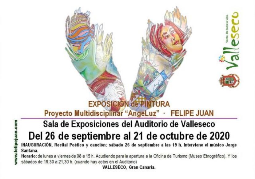Nueva muestra pictórica de Felipe Juan en Valleseco “Angeluz”