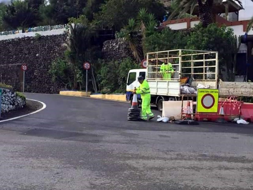 Informaci&oacute;n del estado actual de la carretera Agaete - El Risco - La Aldea.