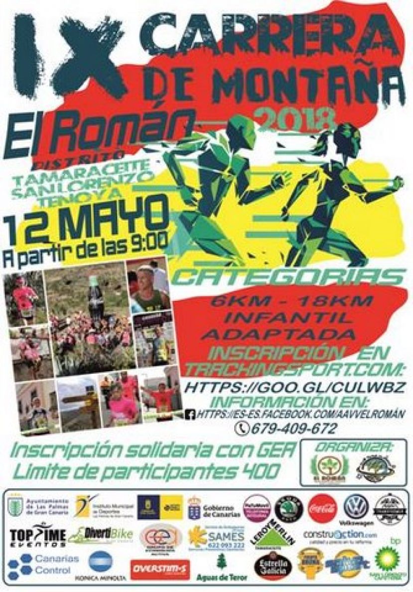 El pr&oacute;ximo 12 de mayo, 9&ordf; edici&oacute;n de la Carrera de Monta&ntilde;a #ElRom&aacute;n