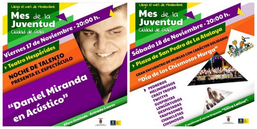 Gran fin de semana Joven y Solidario en Gu&iacute;a que arranca hoy con Daniel Miranda