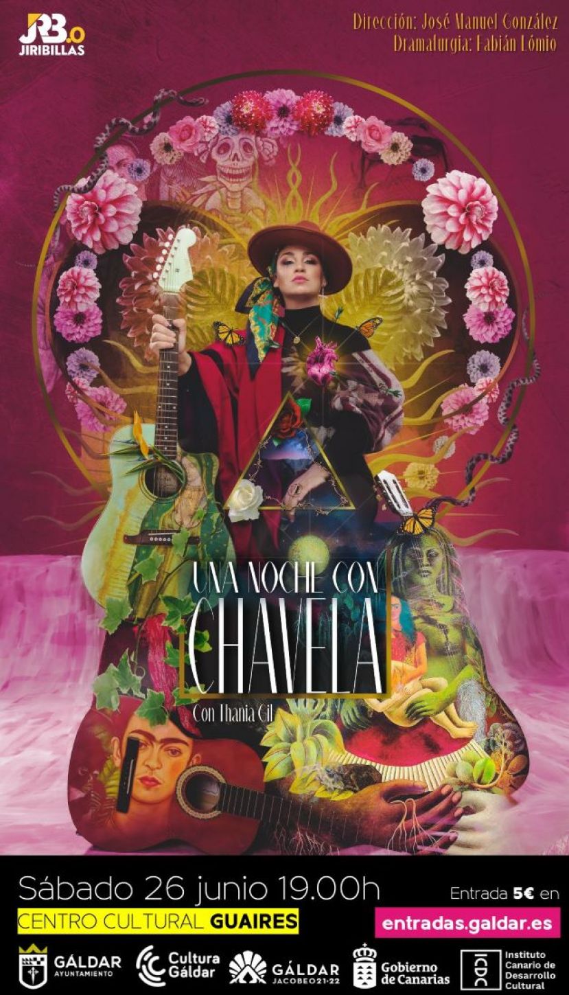 G&aacute;ldar: &lsquo;Una noche con Chavela&rsquo; llega al Centro Cultural Guaires el 26 de junio