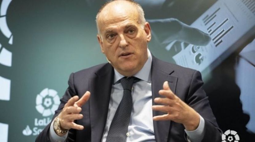 Tebas: "Queda pasar marzo y abril para pensar en tener p&uacute;blico"